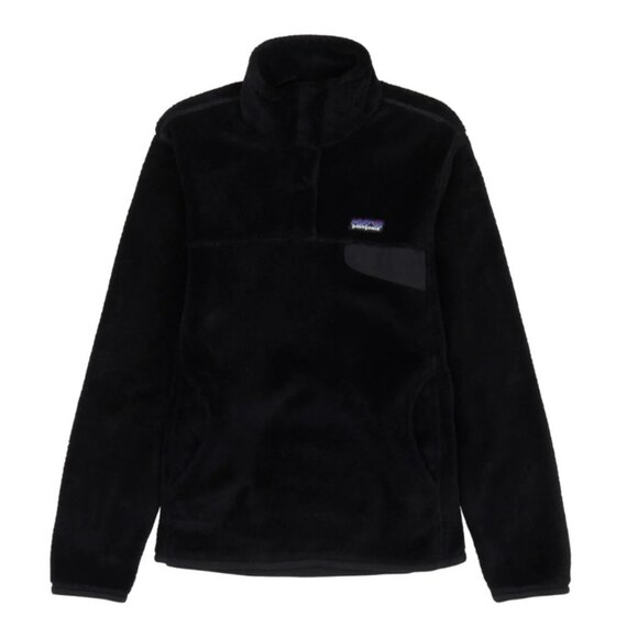 Vintage Patagonia Women's Re-Tool Snap-T Fleece Pullover in Black - Picture 2 of 12